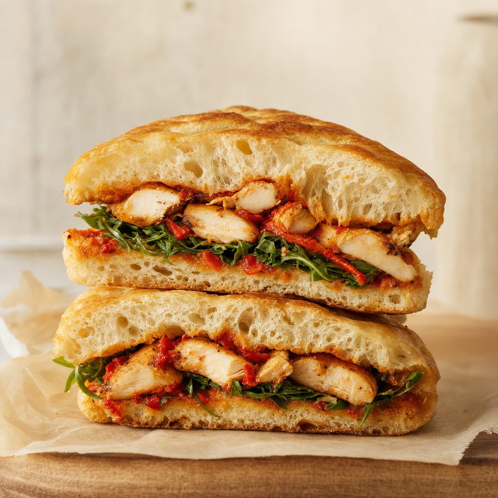 Chilli Chicken Focaccia