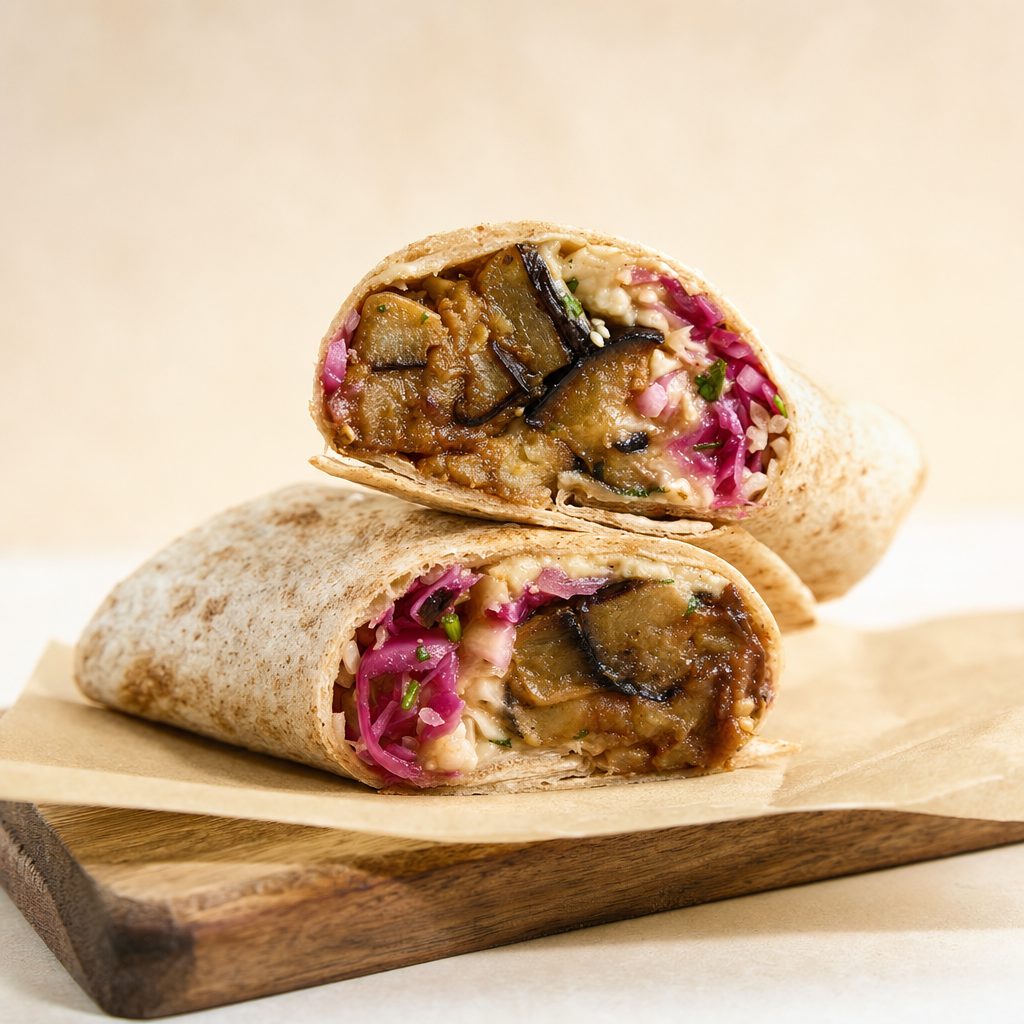 Miso Aubergine Wrap