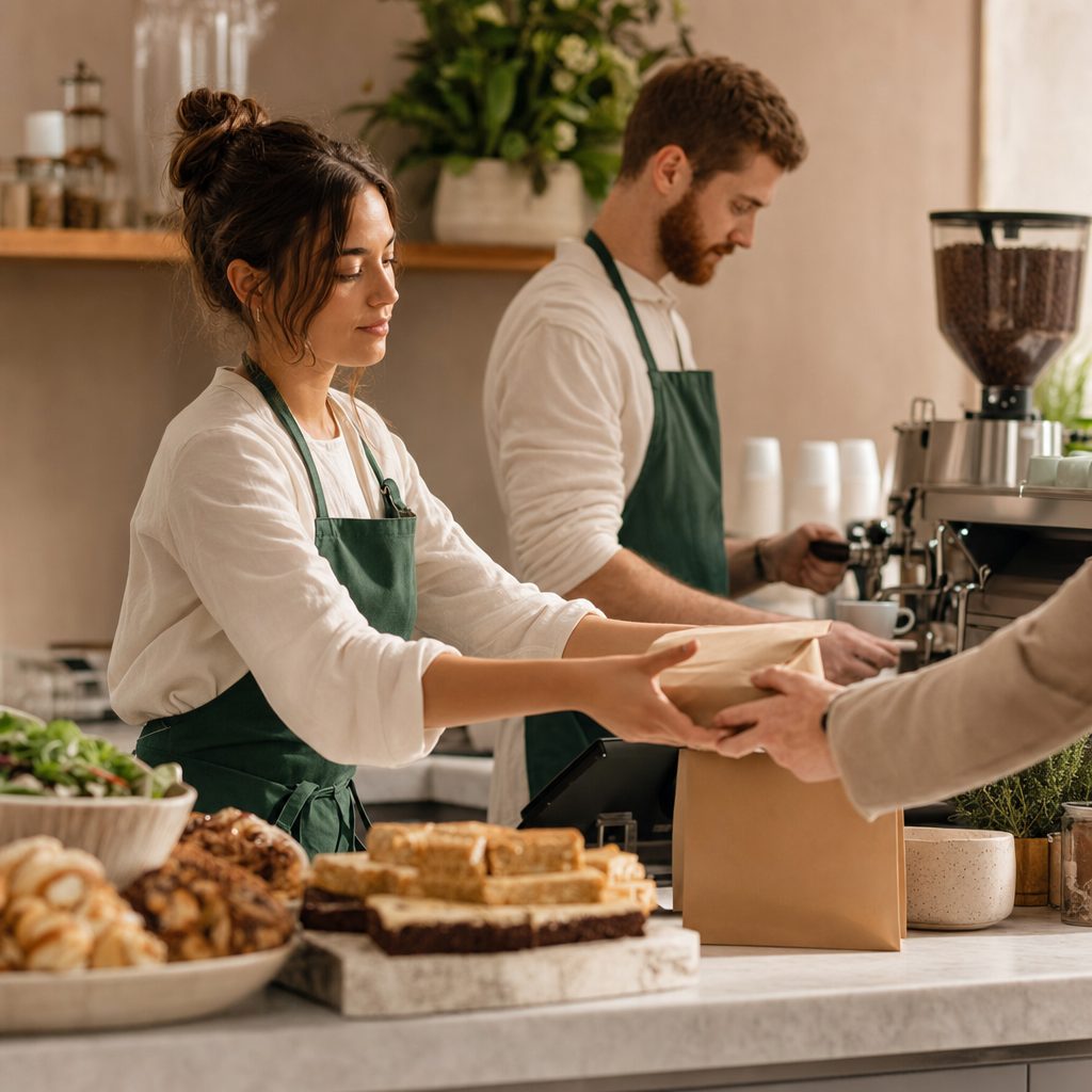 Counter and team mid-service